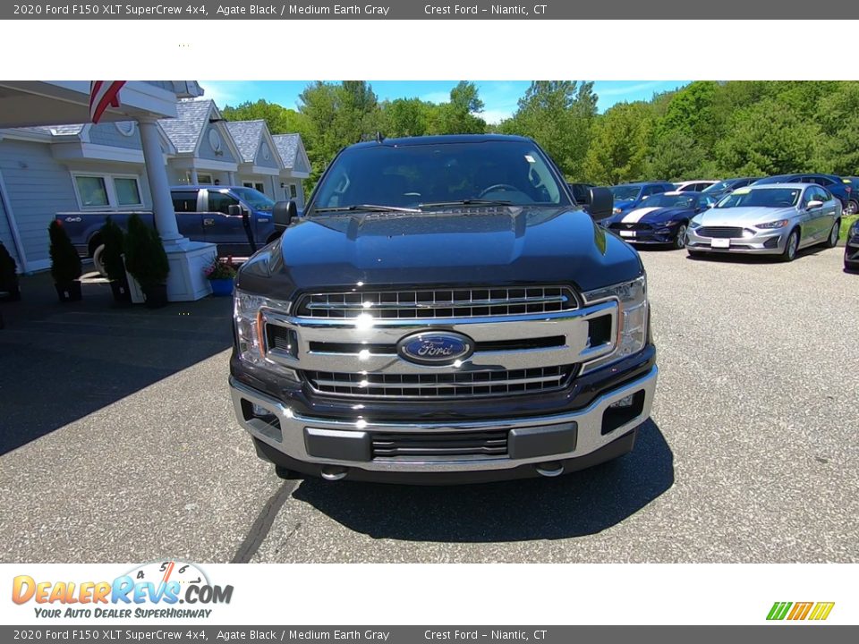 2020 Ford F150 XLT SuperCrew 4x4 Agate Black / Medium Earth Gray Photo #2