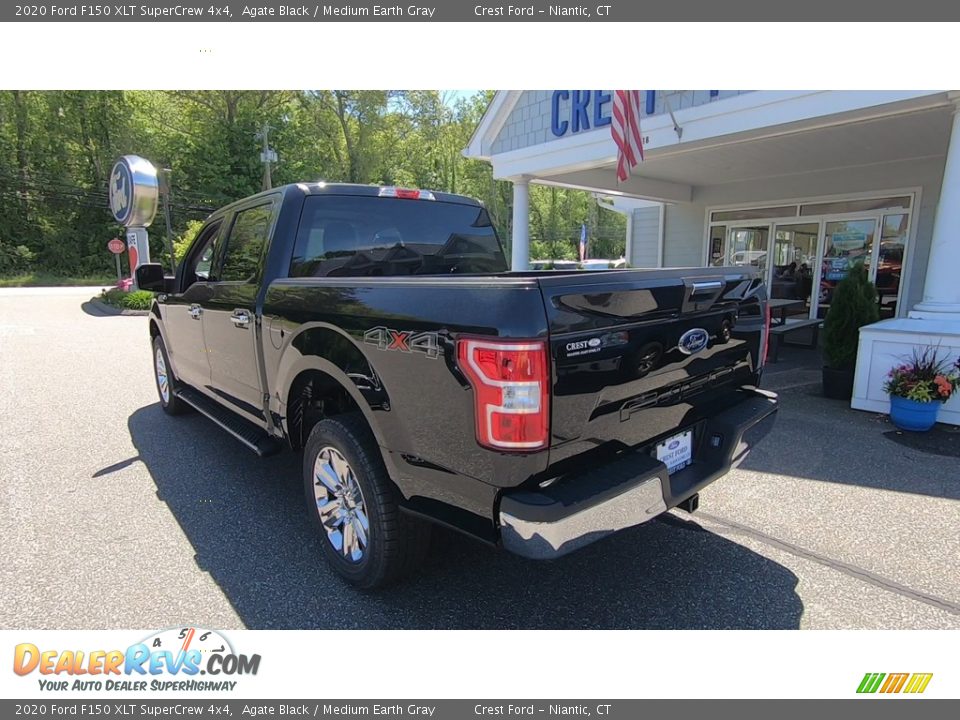 2020 Ford F150 XLT SuperCrew 4x4 Agate Black / Medium Earth Gray Photo #5
