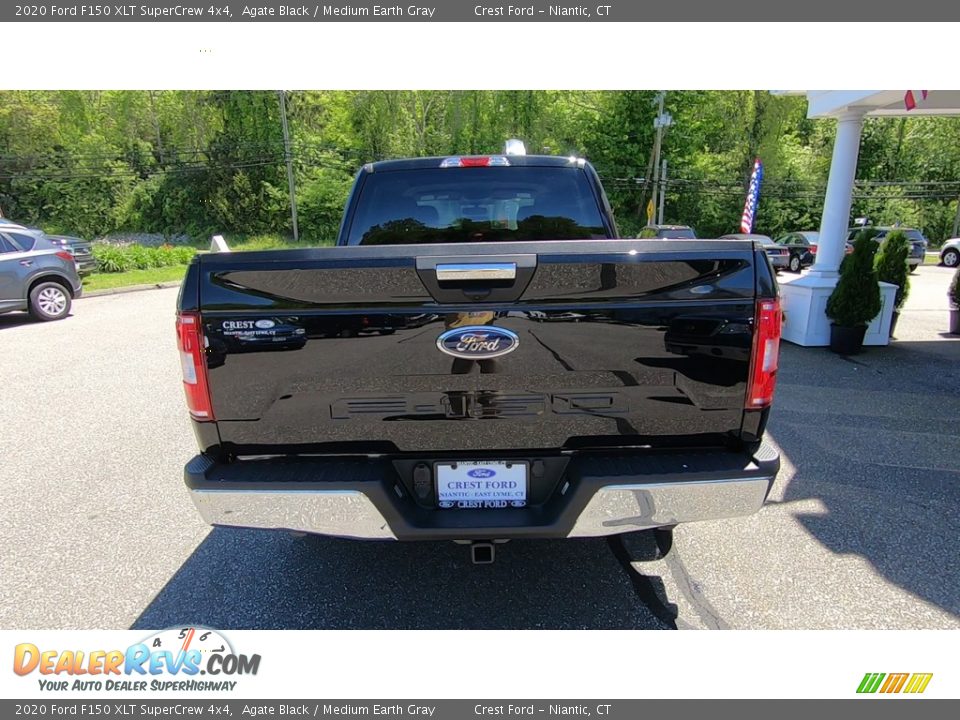 2020 Ford F150 XLT SuperCrew 4x4 Agate Black / Medium Earth Gray Photo #6