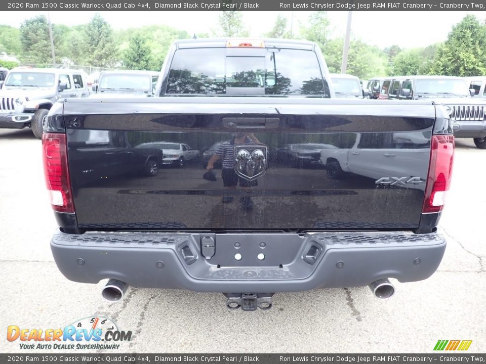 2020 Ram 1500 Classic Warlock Quad Cab 4x4 Diamond Black Crystal Pearl / Black Photo #5
