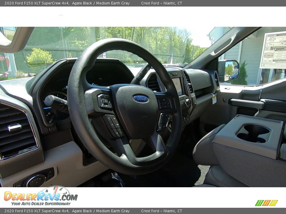 2020 Ford F150 XLT SuperCrew 4x4 Agate Black / Medium Earth Gray Photo #10