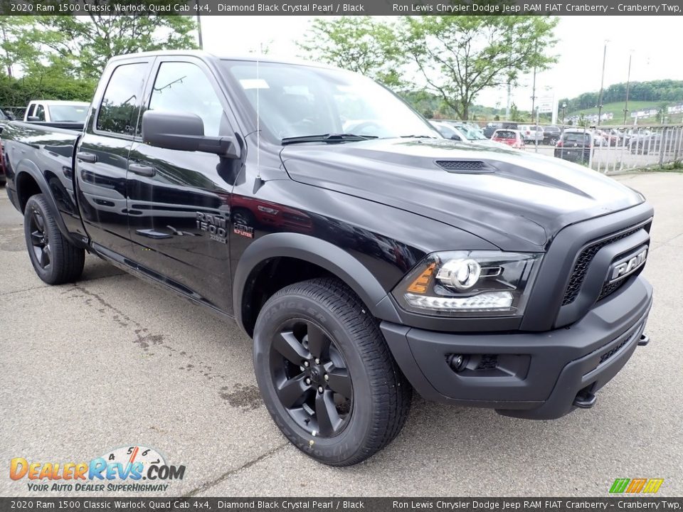 2020 Ram 1500 Classic Warlock Quad Cab 4x4 Diamond Black Crystal Pearl / Black Photo #8