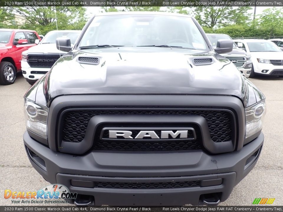 2020 Ram 1500 Classic Warlock Quad Cab 4x4 Diamond Black Crystal Pearl / Black Photo #9