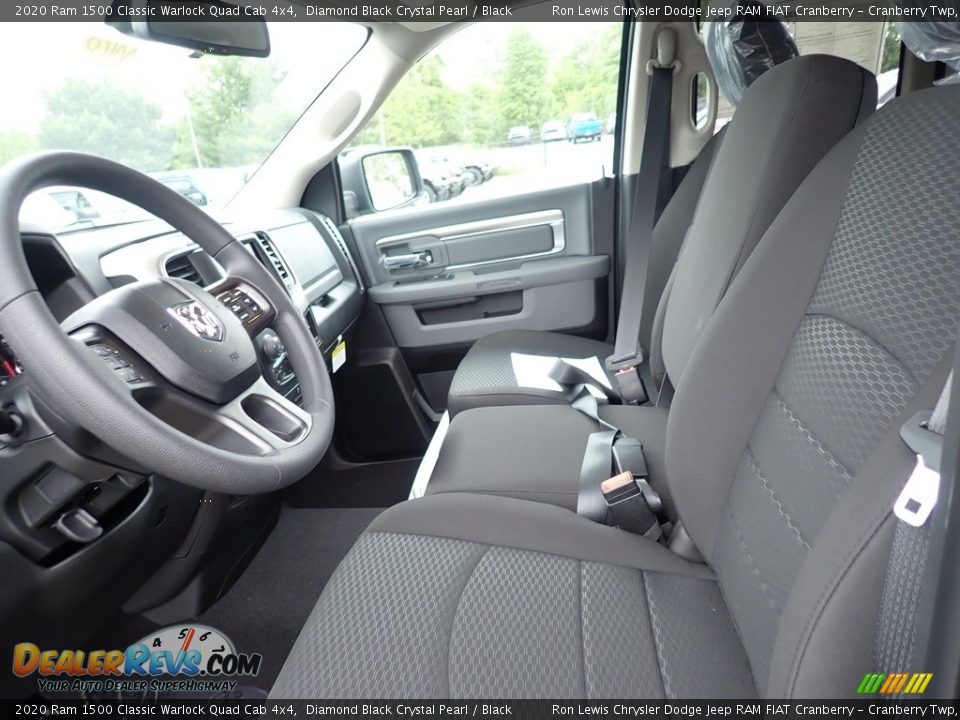2020 Ram 1500 Classic Warlock Quad Cab 4x4 Diamond Black Crystal Pearl / Black Photo #14