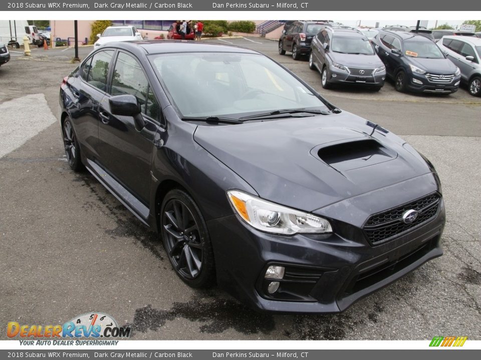 2018 Subaru WRX Premium Dark Gray Metallic / Carbon Black Photo #3