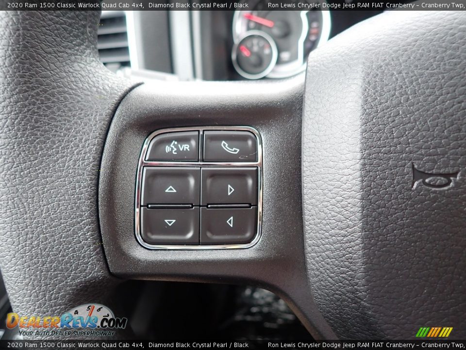 2020 Ram 1500 Classic Warlock Quad Cab 4x4 Diamond Black Crystal Pearl / Black Photo #20