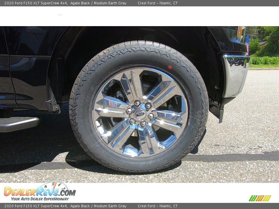 2020 Ford F150 XLT SuperCrew 4x4 Agate Black / Medium Earth Gray Photo #26