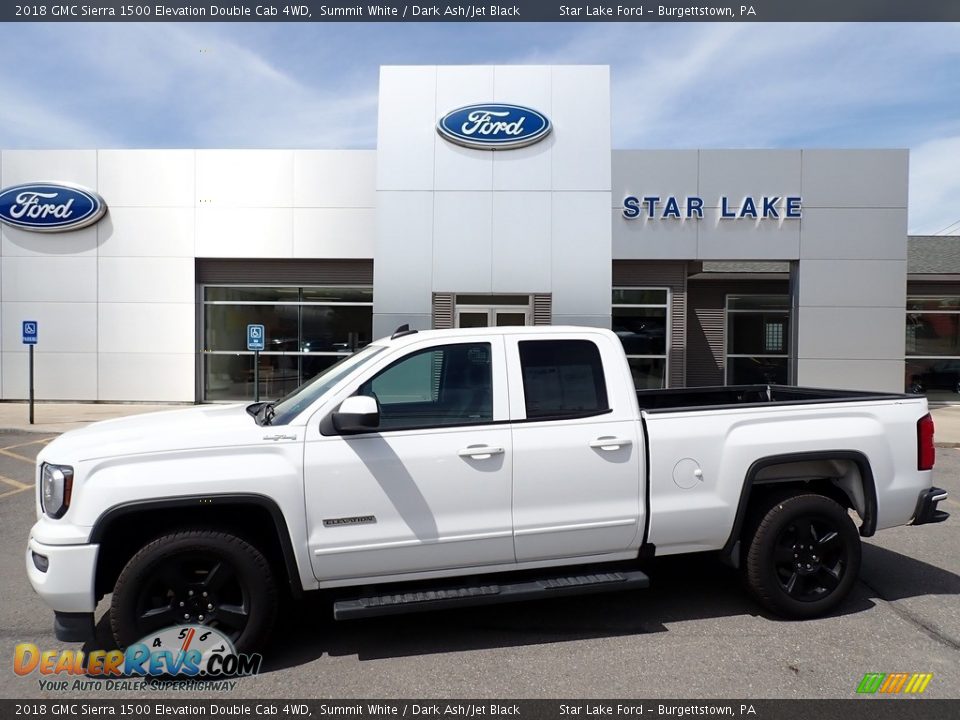 2018 GMC Sierra 1500 Elevation Double Cab 4WD Summit White / Dark Ash/Jet Black Photo #1