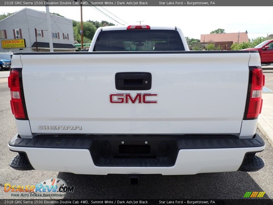 2018 GMC Sierra 1500 Elevation Double Cab 4WD Summit White / Dark Ash/Jet Black Photo #4