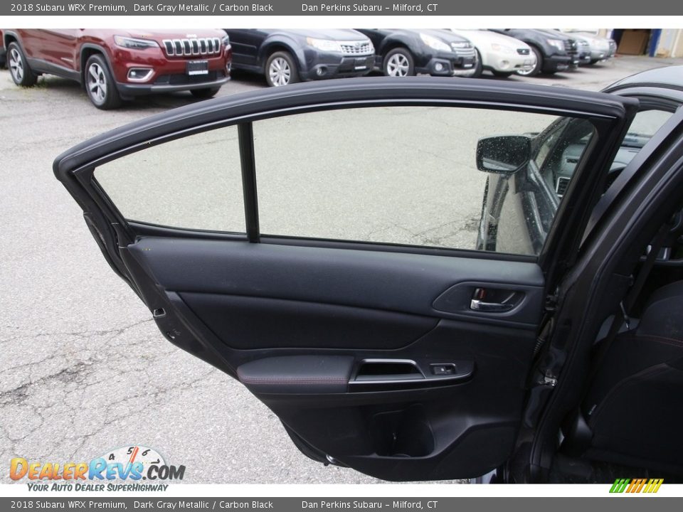 2018 Subaru WRX Premium Dark Gray Metallic / Carbon Black Photo #12