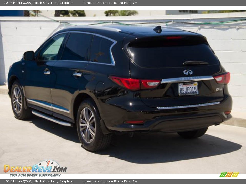 2017 Infiniti QX60 Black Obsidian / Graphite Photo #2