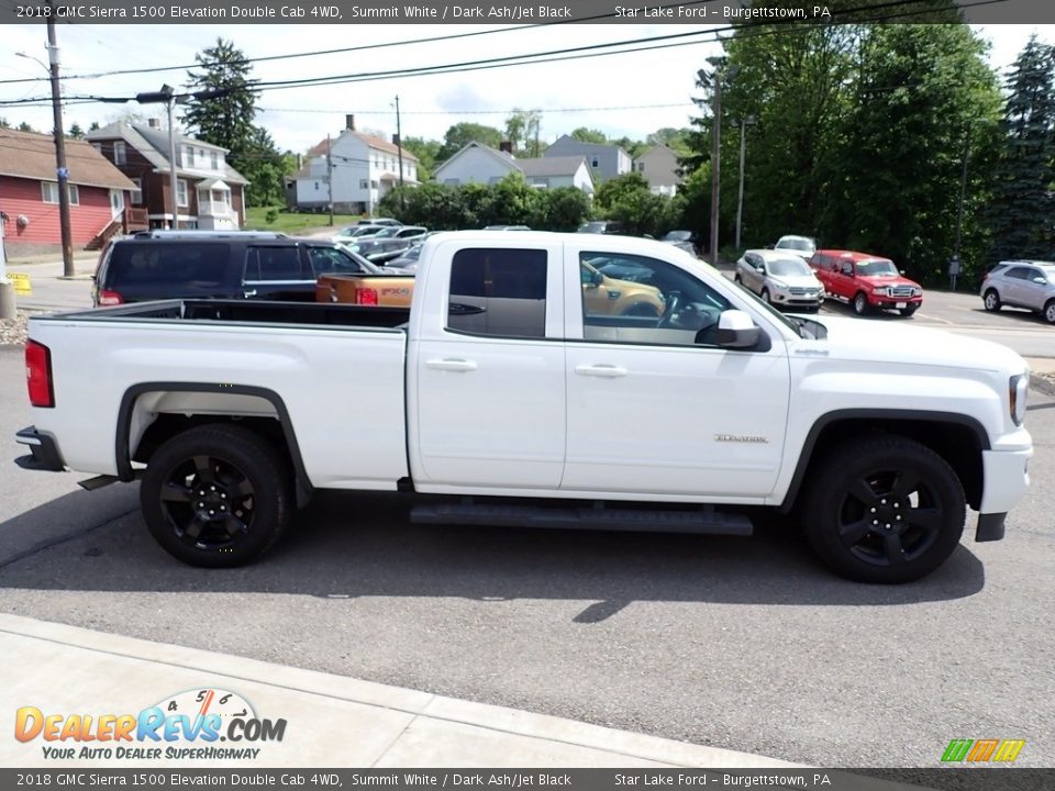 2018 GMC Sierra 1500 Elevation Double Cab 4WD Summit White / Dark Ash/Jet Black Photo #7