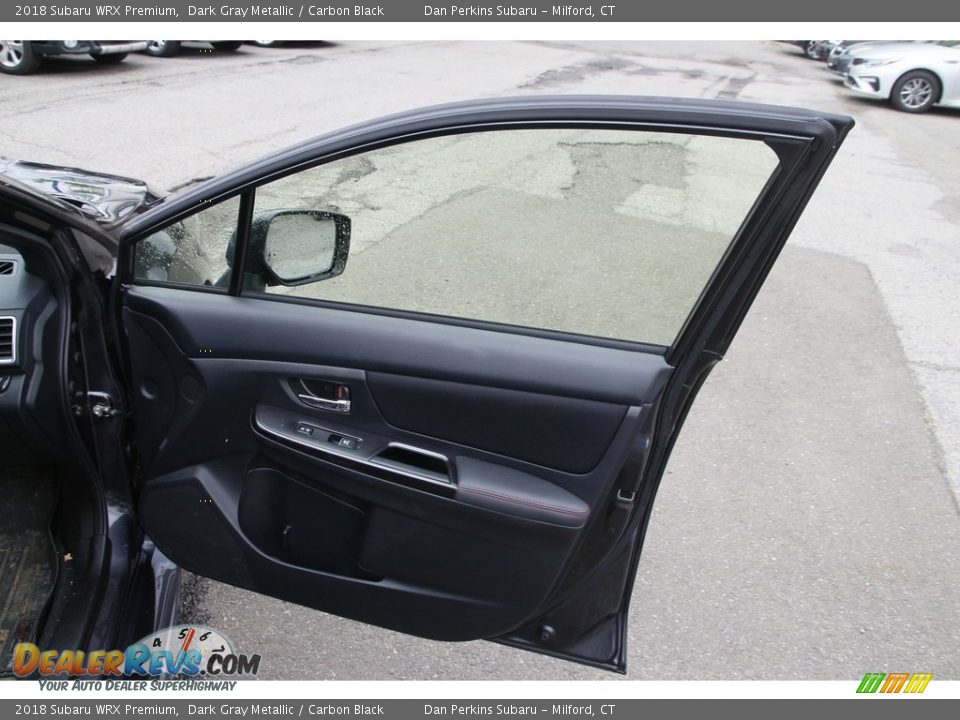 2018 Subaru WRX Premium Dark Gray Metallic / Carbon Black Photo #17