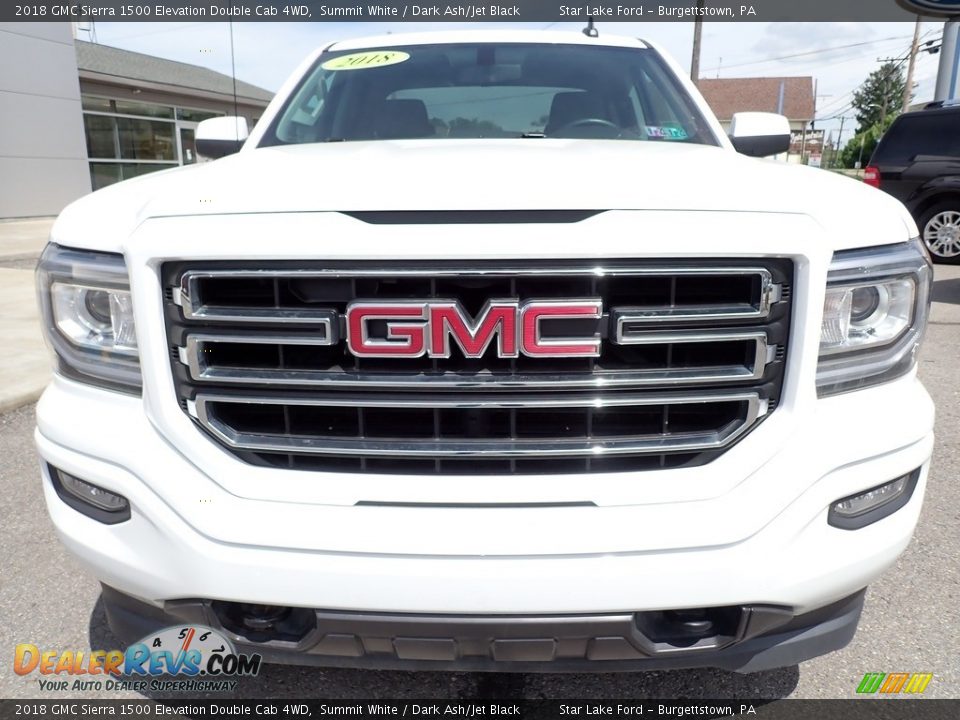 2018 GMC Sierra 1500 Elevation Double Cab 4WD Summit White / Dark Ash/Jet Black Photo #9