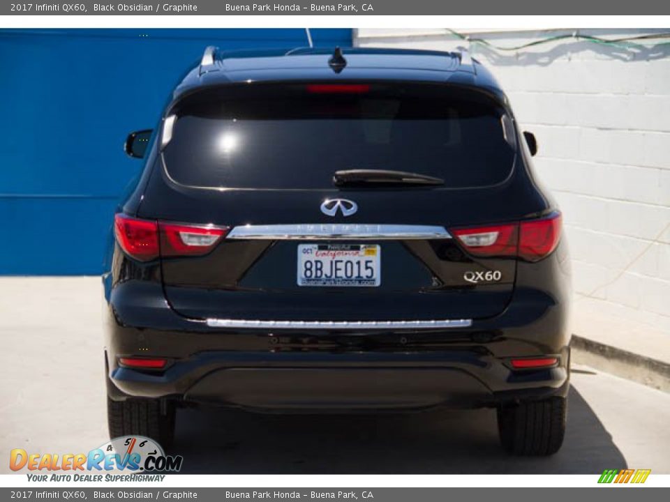 2017 Infiniti QX60 Black Obsidian / Graphite Photo #9