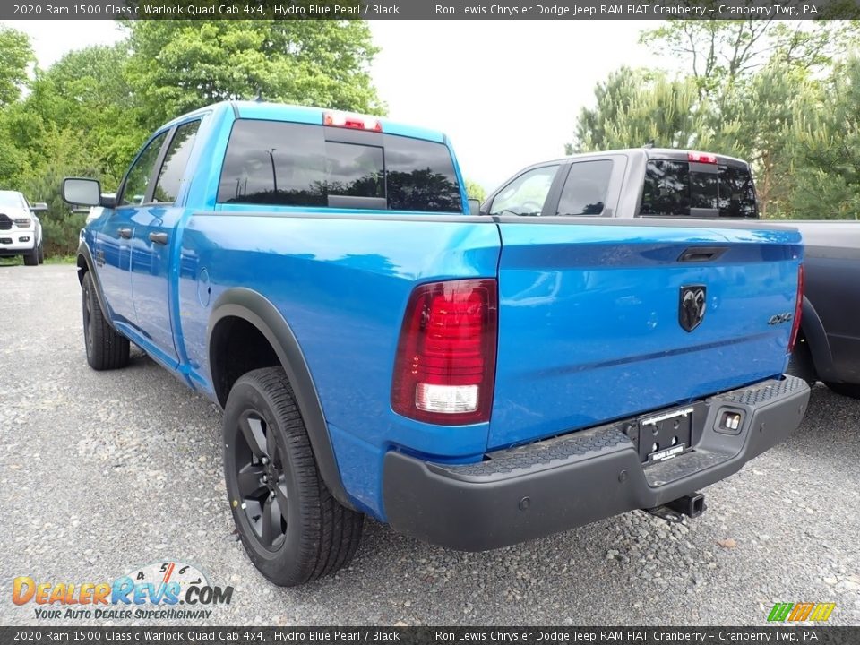2020 Ram 1500 Classic Warlock Quad Cab 4x4 Hydro Blue Pearl / Black Photo #4