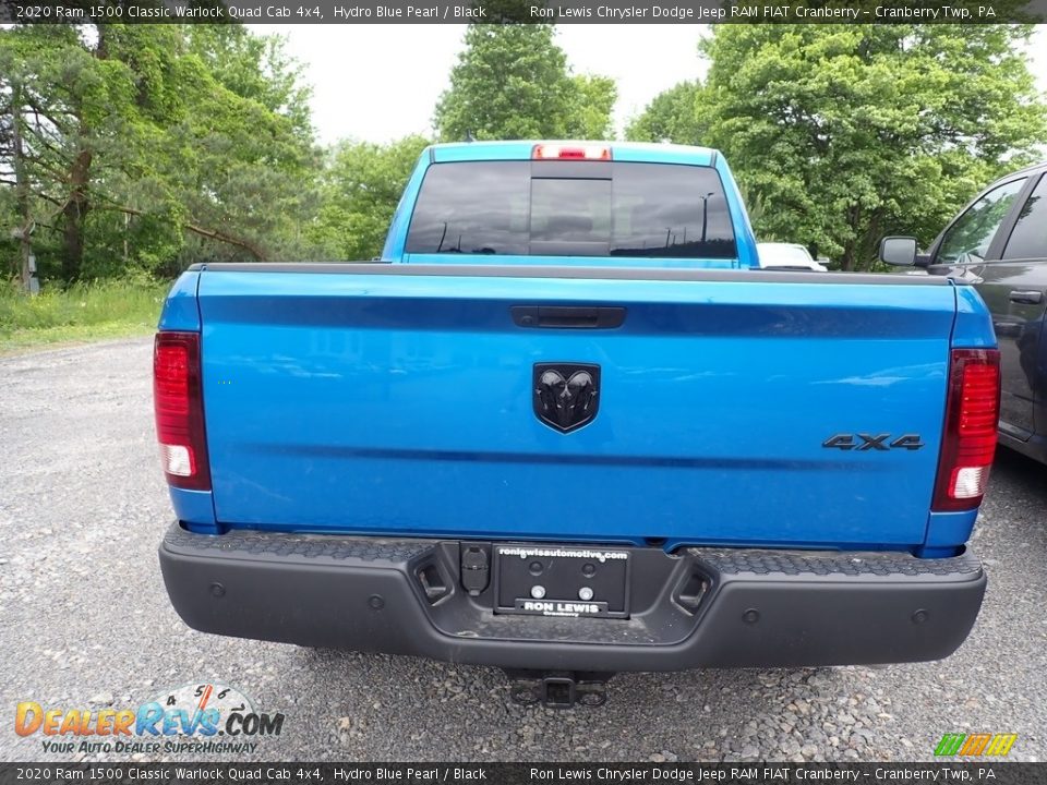 2020 Ram 1500 Classic Warlock Quad Cab 4x4 Hydro Blue Pearl / Black Photo #5