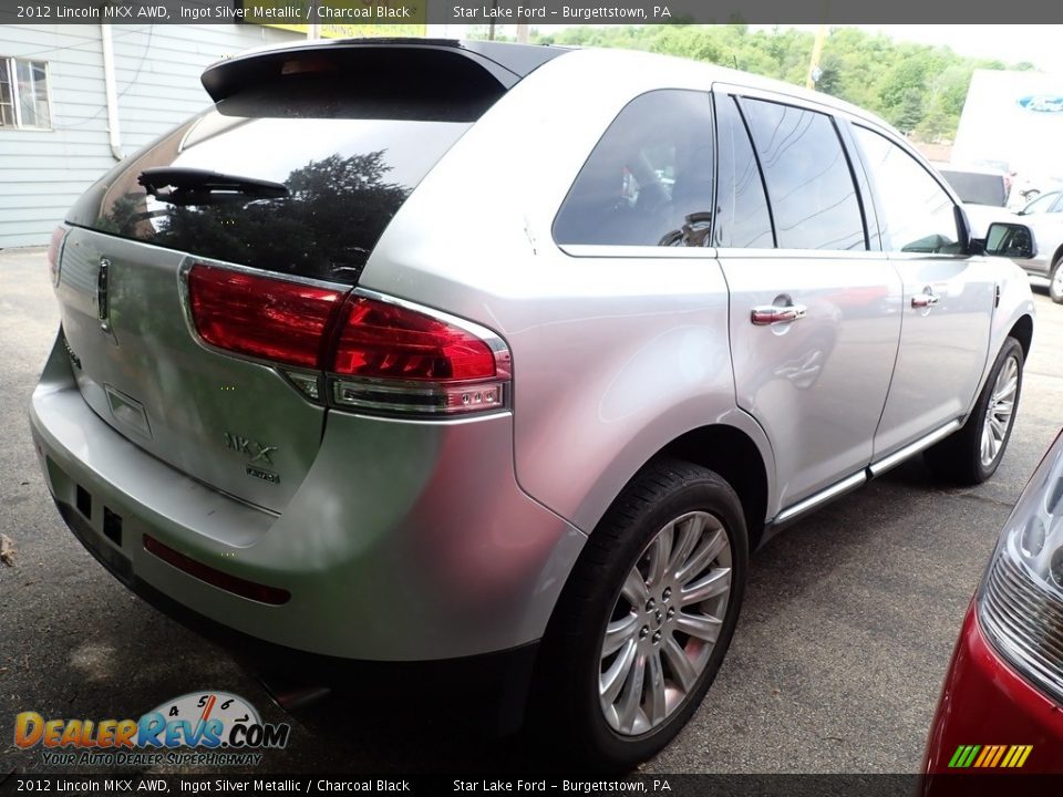 2012 Lincoln MKX AWD Ingot Silver Metallic / Charcoal Black Photo #3