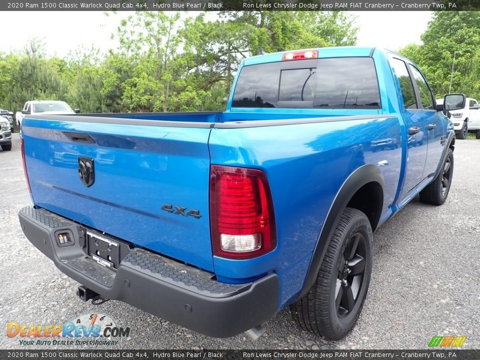 2020 Ram 1500 Classic Warlock Quad Cab 4x4 Hydro Blue Pearl / Black Photo #6