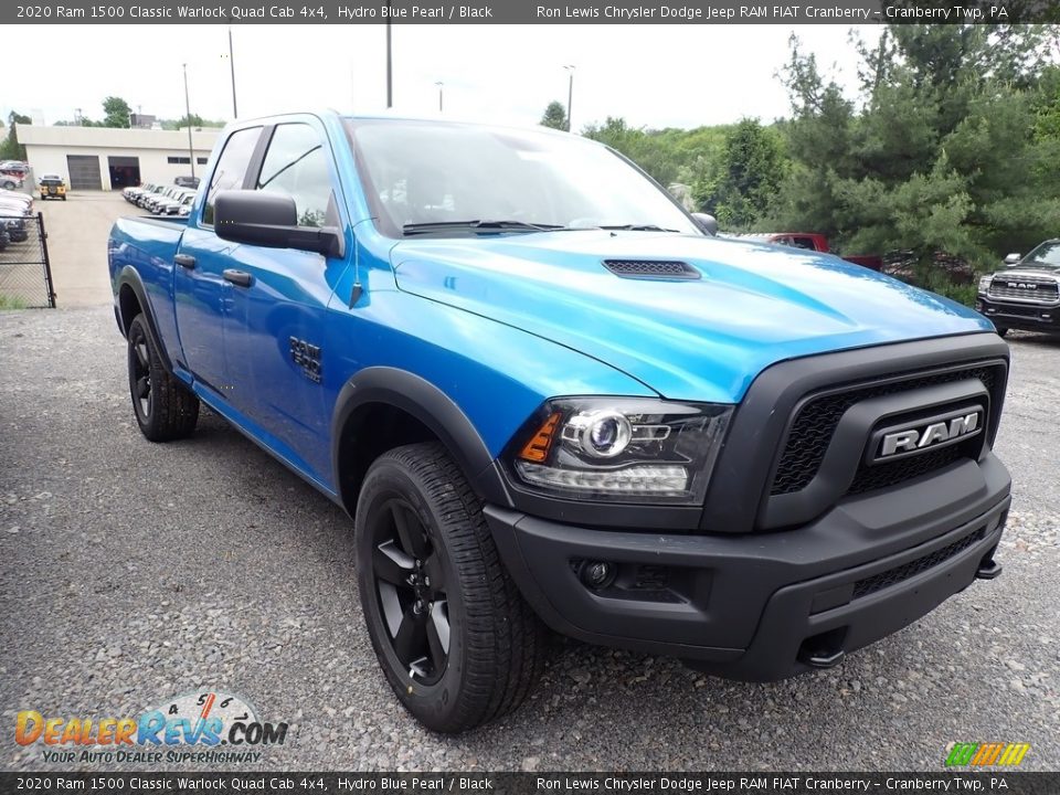 2020 Ram 1500 Classic Warlock Quad Cab 4x4 Hydro Blue Pearl / Black Photo #7