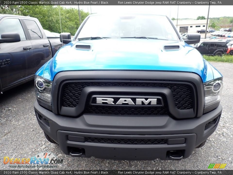 2020 Ram 1500 Classic Warlock Quad Cab 4x4 Hydro Blue Pearl / Black Photo #8
