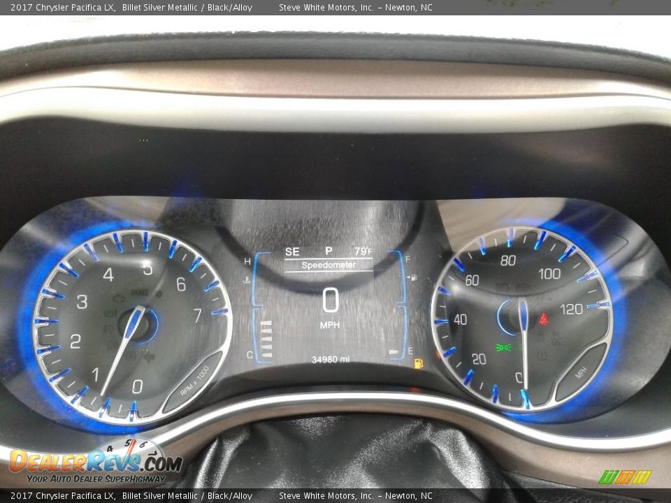 2017 Chrysler Pacifica LX Billet Silver Metallic / Black/Alloy Photo #21