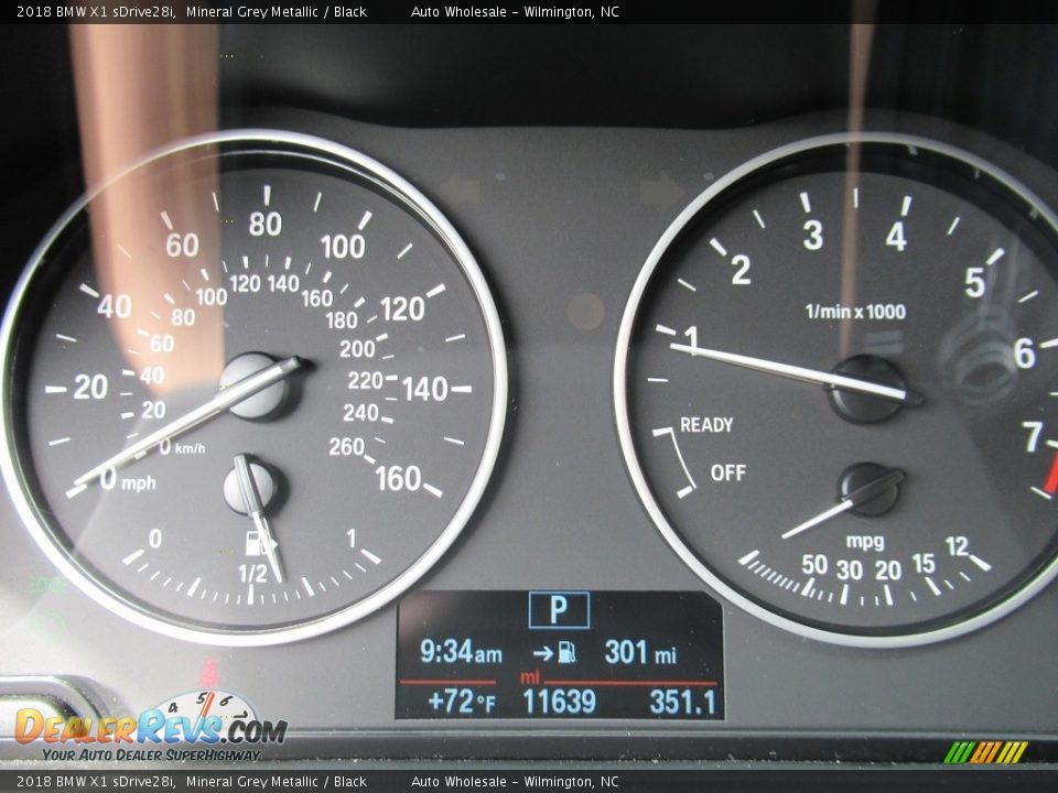 2018 BMW X1 sDrive28i Mineral Grey Metallic / Black Photo #15