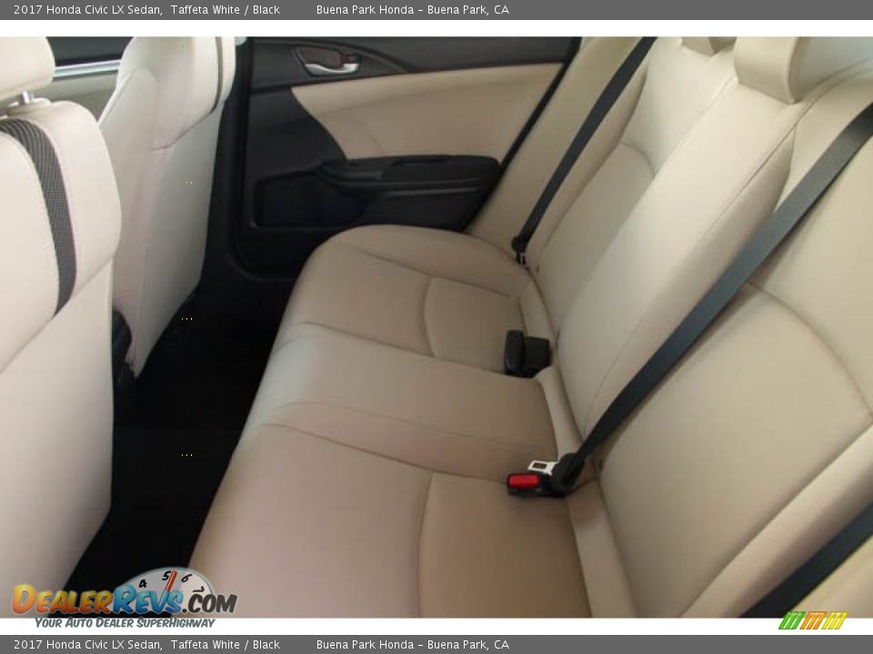 2017 Honda Civic LX Sedan Taffeta White / Black Photo #4