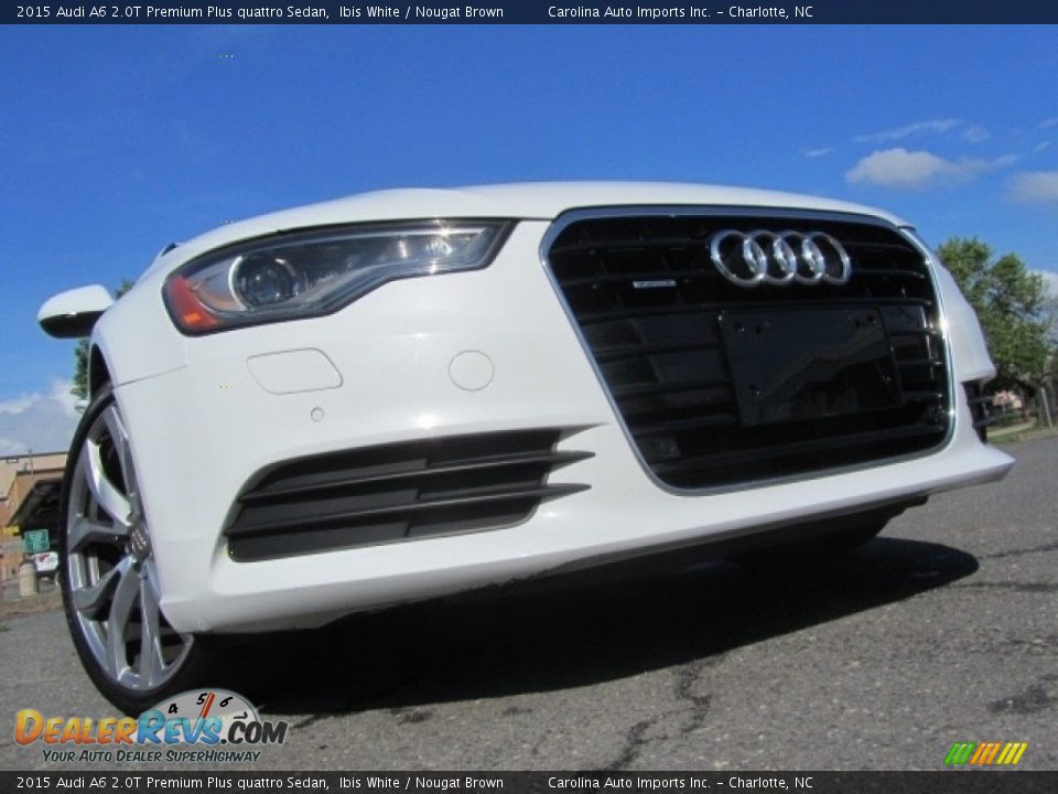 2015 Audi A6 2.0T Premium Plus quattro Sedan Ibis White / Nougat Brown Photo #2