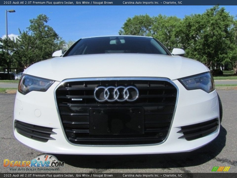 2015 Audi A6 2.0T Premium Plus quattro Sedan Ibis White / Nougat Brown Photo #4