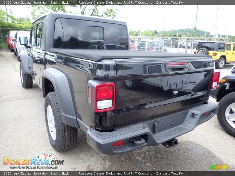 2020 Jeep Gladiator Sport 4x4 Black / Black Photo #4