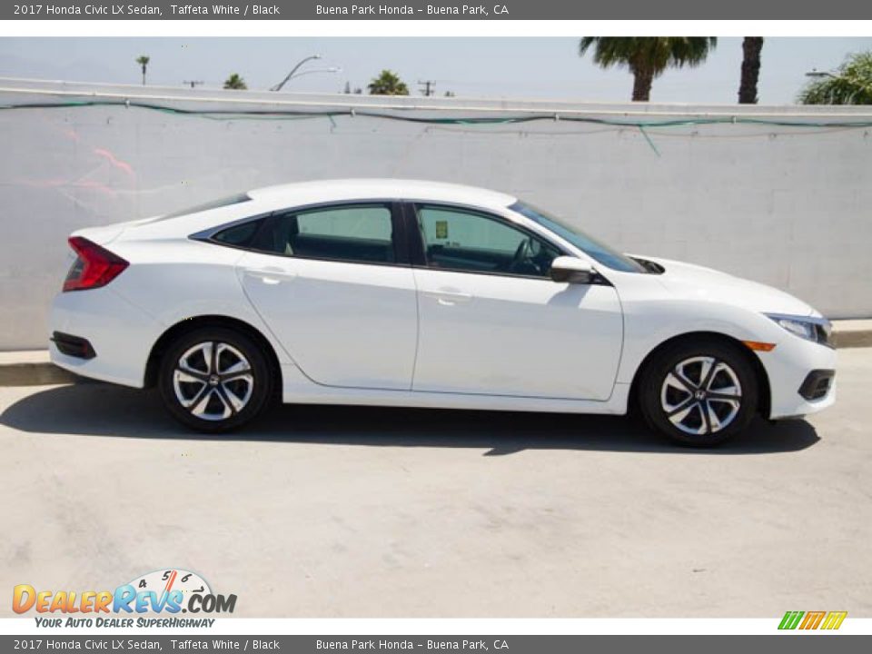 2017 Honda Civic LX Sedan Taffeta White / Black Photo #14