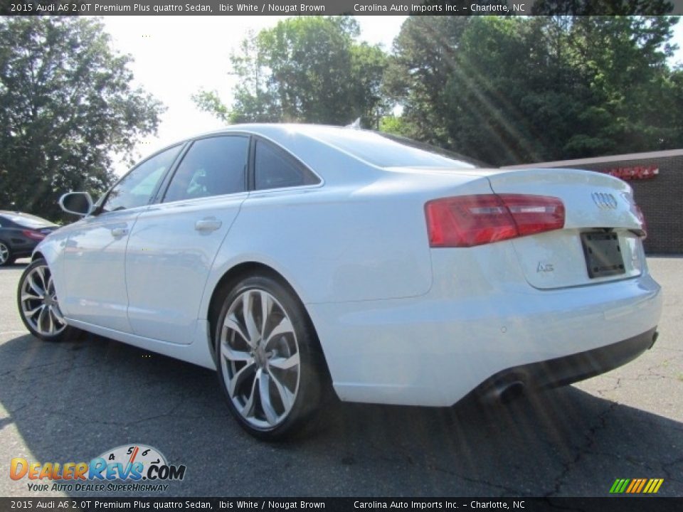 2015 Audi A6 2.0T Premium Plus quattro Sedan Ibis White / Nougat Brown Photo #8