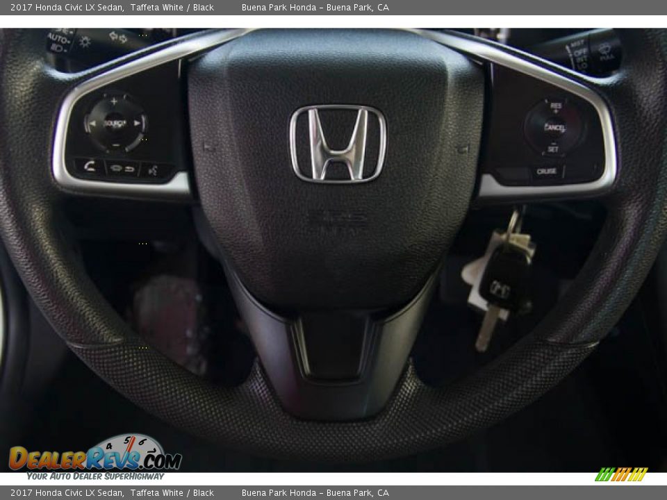 2017 Honda Civic LX Sedan Taffeta White / Black Photo #15