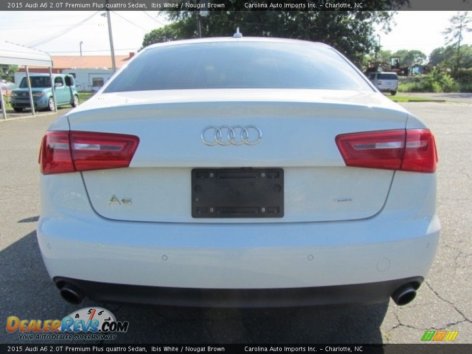 2015 Audi A6 2.0T Premium Plus quattro Sedan Ibis White / Nougat Brown Photo #9