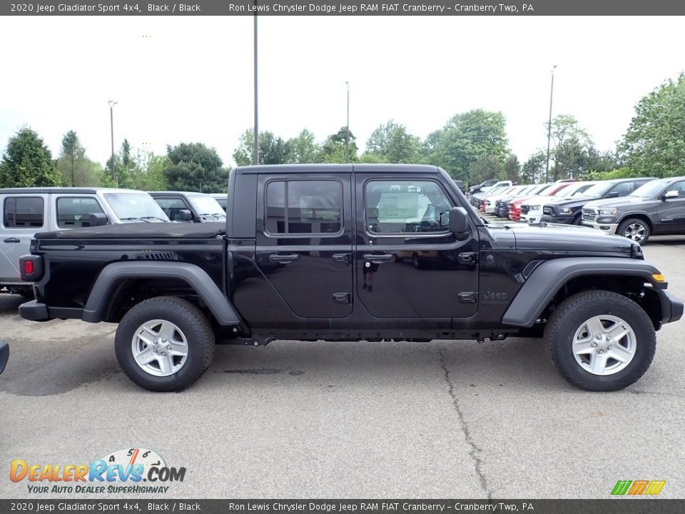 2020 Jeep Gladiator Sport 4x4 Black / Black Photo #7