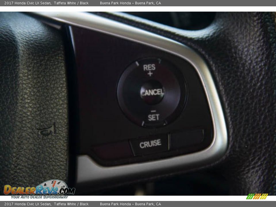 2017 Honda Civic LX Sedan Taffeta White / Black Photo #17