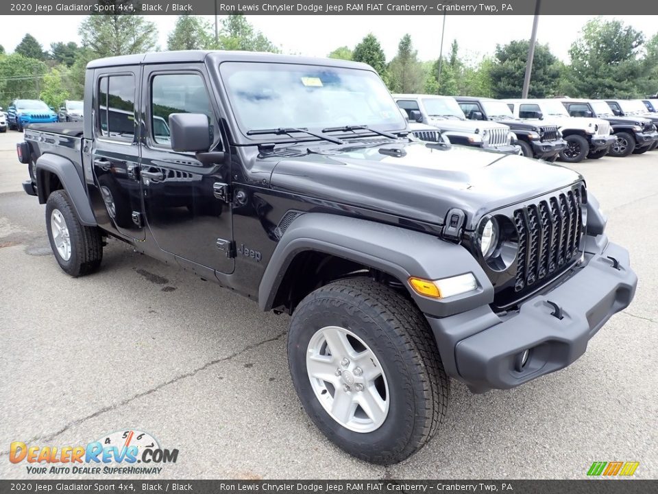 2020 Jeep Gladiator Sport 4x4 Black / Black Photo #8