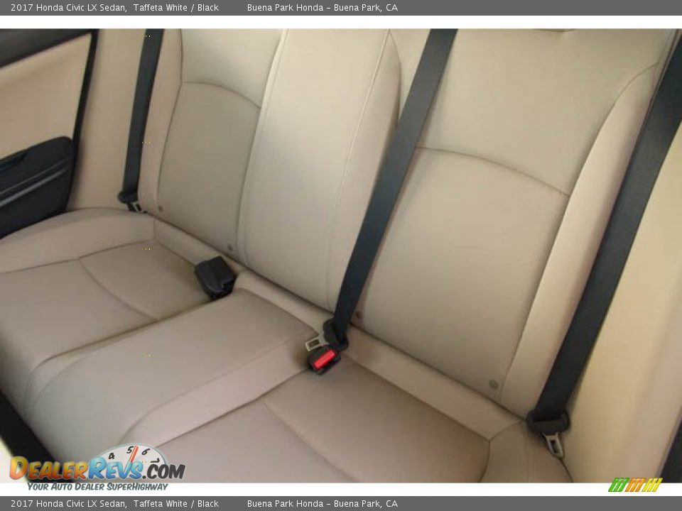 2017 Honda Civic LX Sedan Taffeta White / Black Photo #20