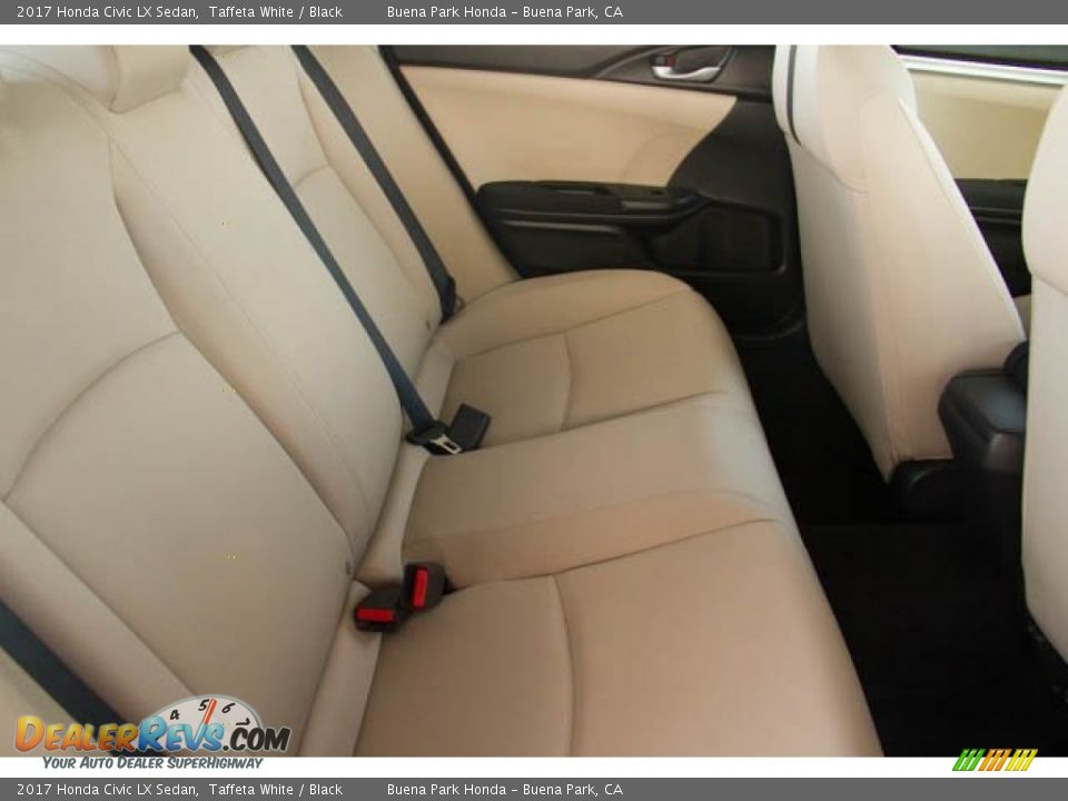 2017 Honda Civic LX Sedan Taffeta White / Black Photo #22