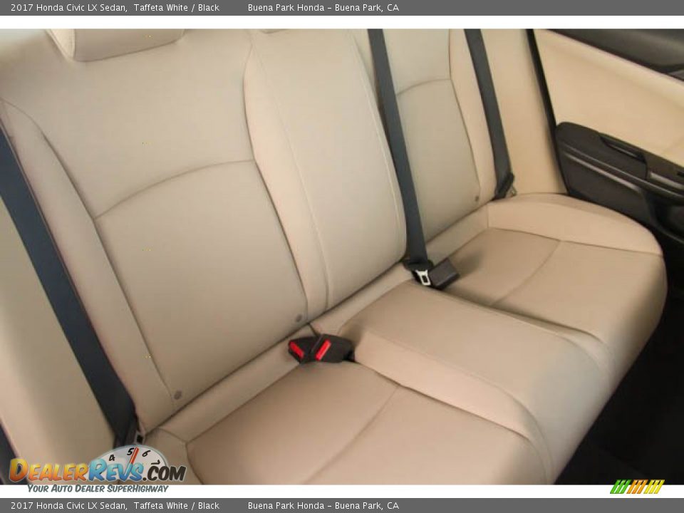 2017 Honda Civic LX Sedan Taffeta White / Black Photo #23