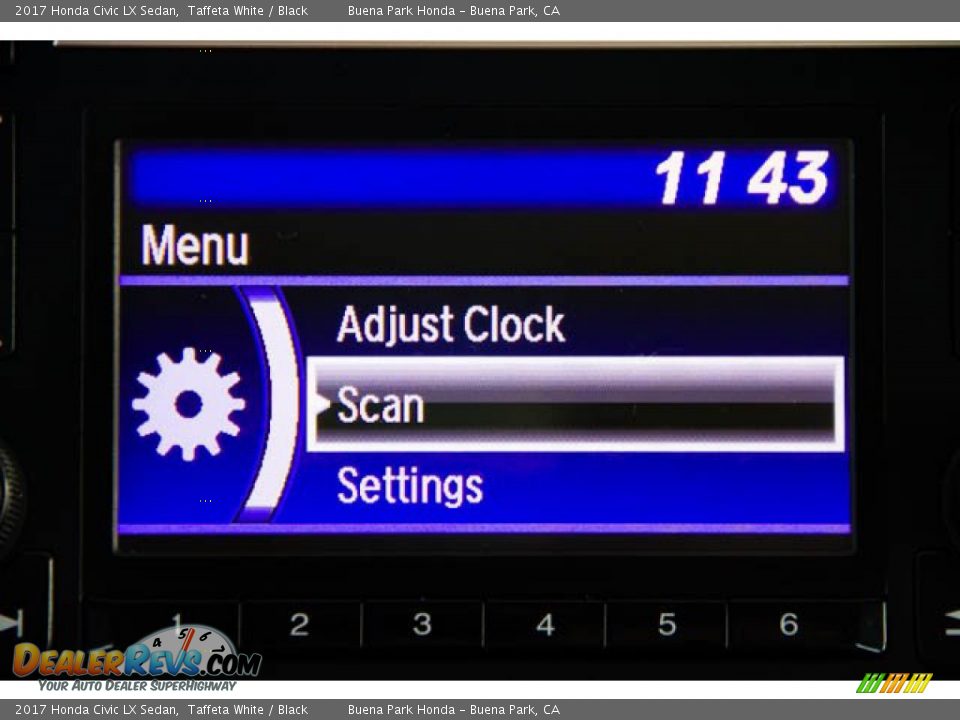 2017 Honda Civic LX Sedan Taffeta White / Black Photo #26