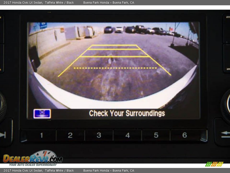 2017 Honda Civic LX Sedan Taffeta White / Black Photo #27