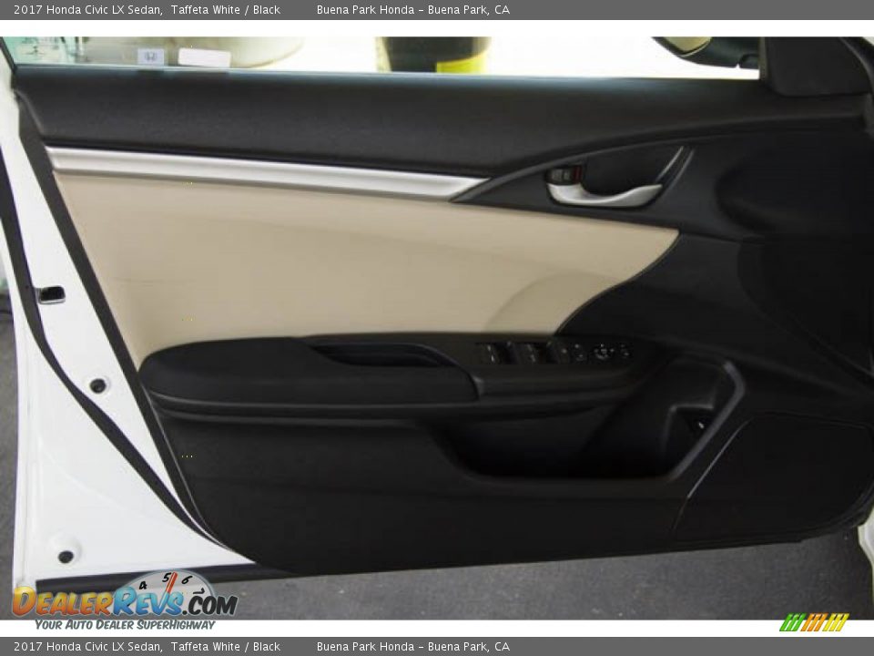 2017 Honda Civic LX Sedan Taffeta White / Black Photo #29