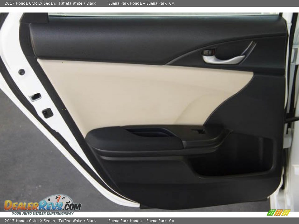 2017 Honda Civic LX Sedan Taffeta White / Black Photo #31