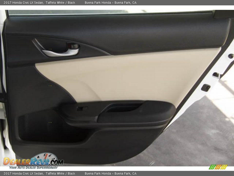 2017 Honda Civic LX Sedan Taffeta White / Black Photo #32