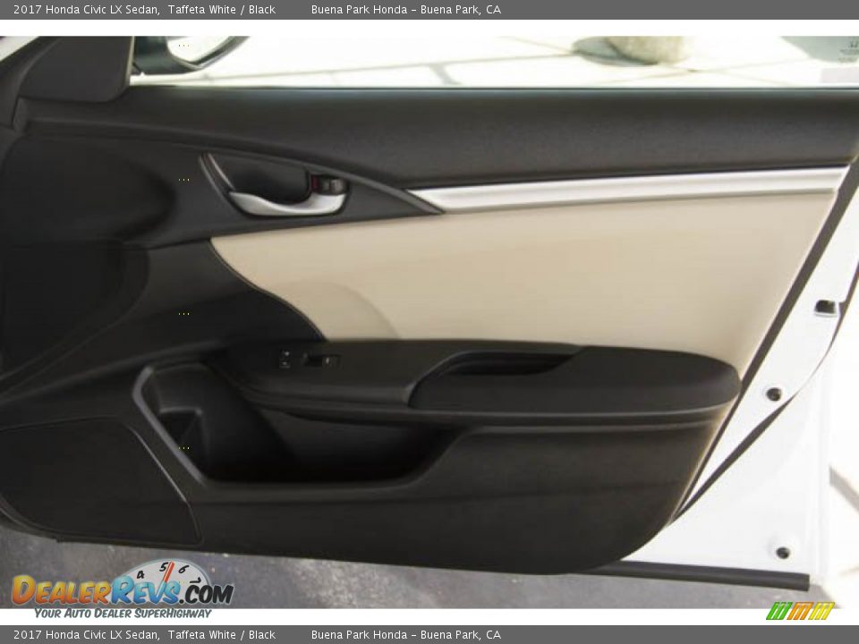 2017 Honda Civic LX Sedan Taffeta White / Black Photo #33