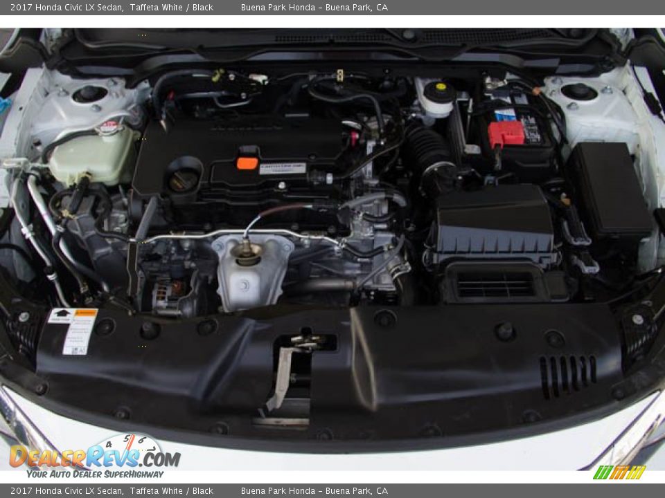 2017 Honda Civic LX Sedan Taffeta White / Black Photo #34