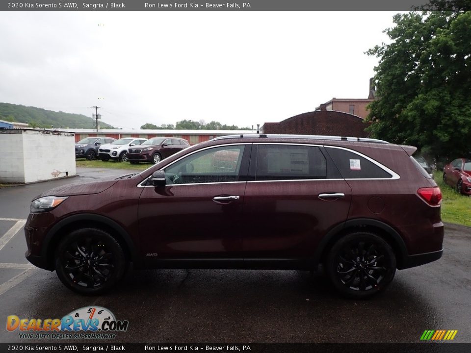 2020 Kia Sorento S AWD Sangria / Black Photo #6