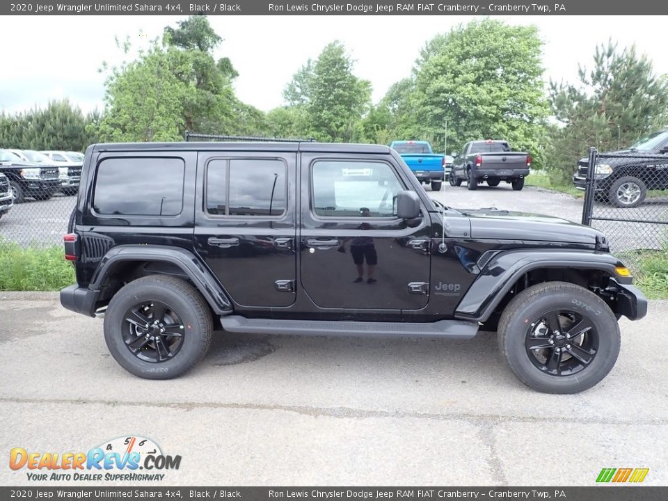 2020 Jeep Wrangler Unlimited Sahara 4x4 Black / Black Photo #6